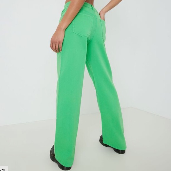 Garage Wide Leg Beige Jeans - Picture 4 of 5